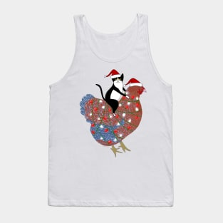 Meowy Chickenmas Tank Top